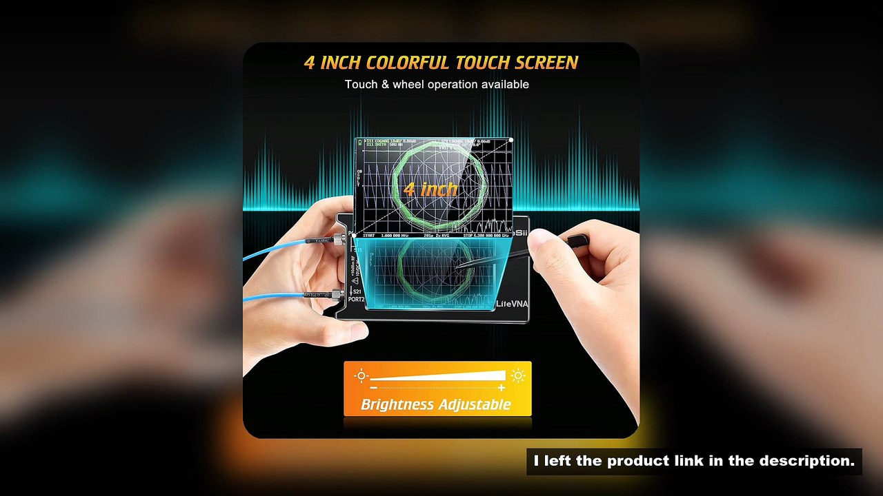 LiteVNA 4 inch NanoVNA 50kHz-6.3GHz / 10KHz -1.5GHz Vector Network Analyzer Antenna Analyzer HF VHF