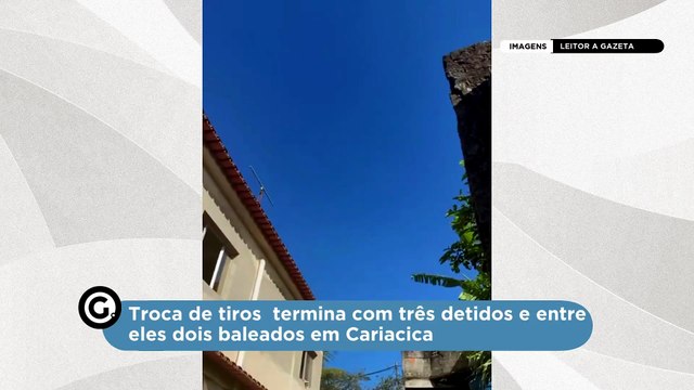 Troca de tiros termina com três detidos e entre eles dois baleados em Cariacica