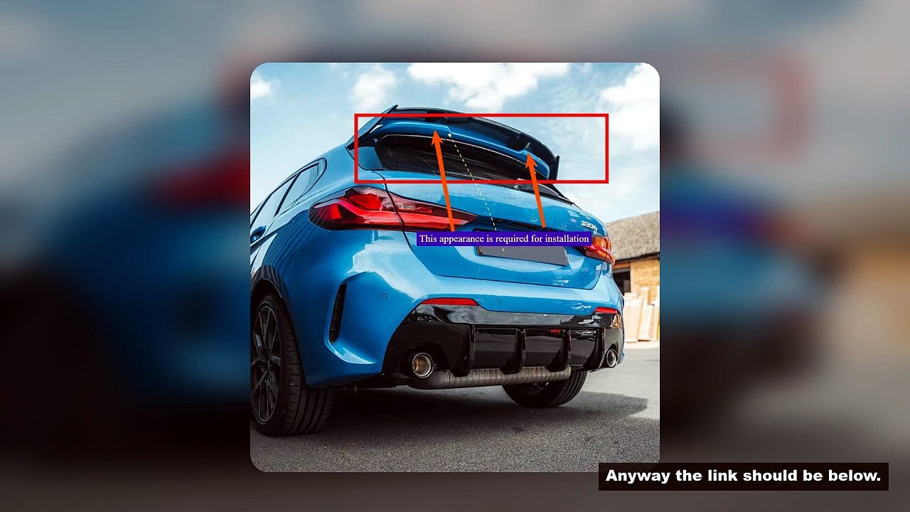 Rear Roof Lip Spoiler Tail Wing for BMW 1-series F40 M135i 128ti 118D MP Style Hatchback Spoiler 201