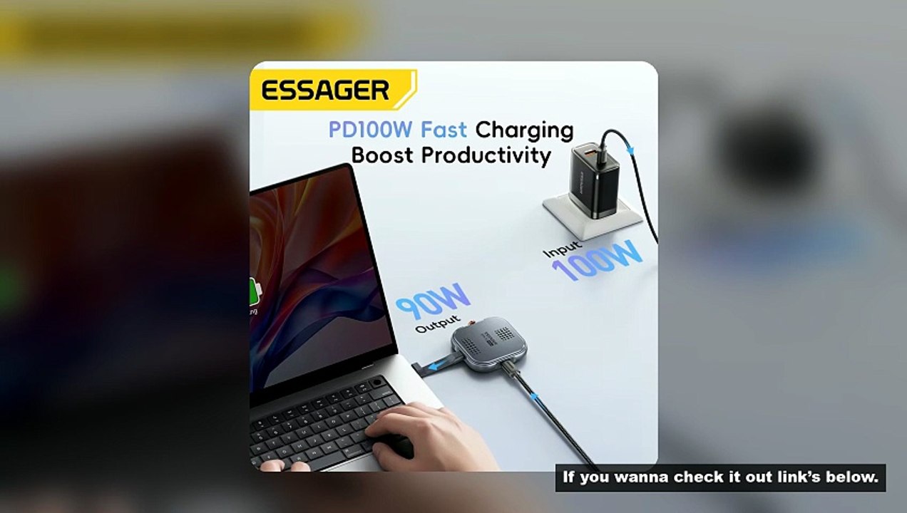 Essager Magnetic Hard Drive Enclosure Tpye C M.2 2230 NVME SSD Docking Station USB3.2 Gen2 10Gbps Sp
