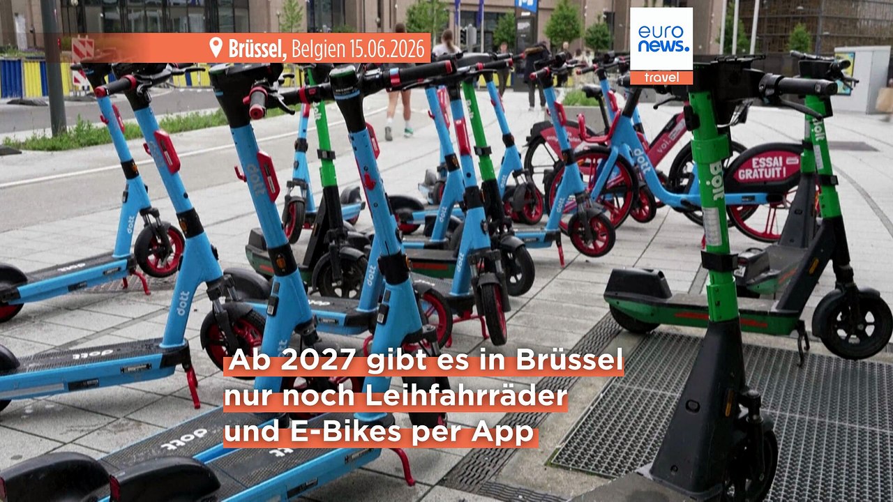 Verletzungen und Verbrechen: Brüssel verbietet E‑Scooter zum Ausleihen