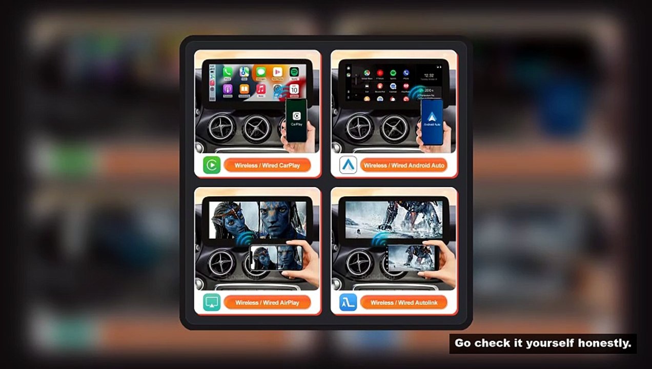 RoadTop Wireless CarPlay Android Auto Car Multimedia Display For Mercedes-Benz CLA GLA A Class W176