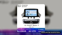 hangmanjia Android 13 Wireless CarPlay Auto Radio for Renault Megane 3  2008 2009 2010 2011 2012 201