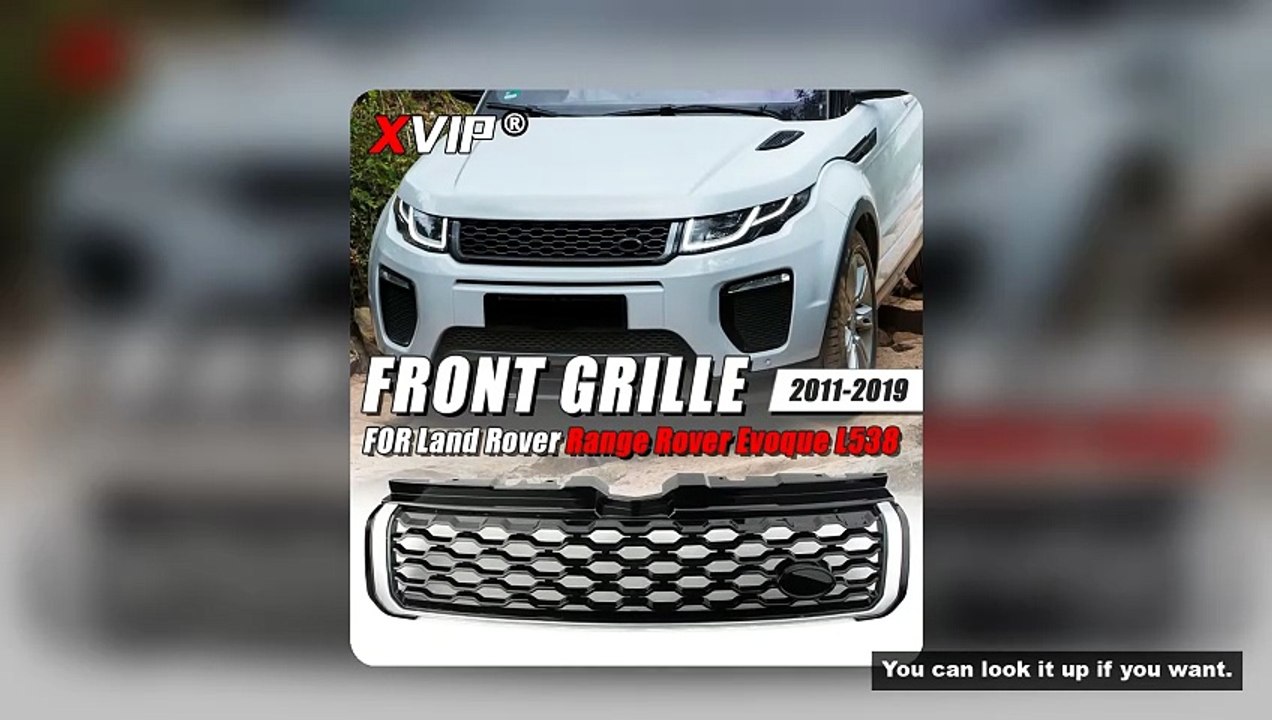 XVIP Limited Style Central Upper Grille Mesh Vent Trim Car Accessories ABS For Land Rover Range Rove