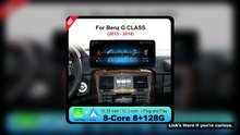 Wireless CarPlay Android 14 for Mercedes Benz G Class 2013-2018 WIFI 4G Navigation Car Radio Multime