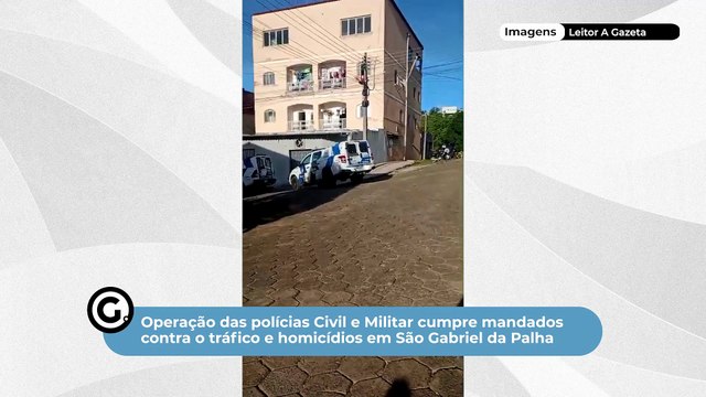 Operação das polícias Civil e Militar cumpre mandados contra o tráfico e homicídios em São Gabriel da Palha