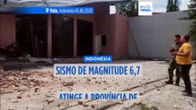 Indonésia abalada por sismo de magnitude 6,7 na escala de Richter