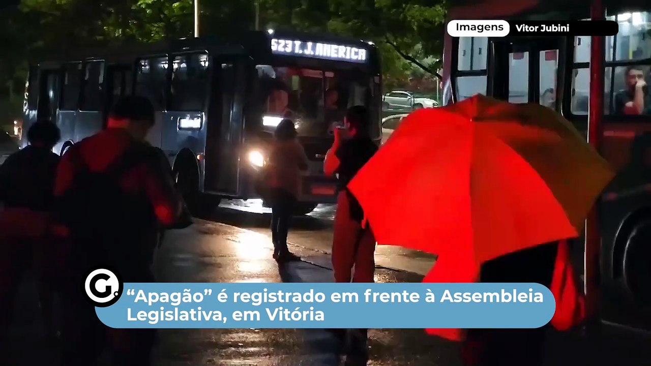 "Apagão" é registrado em frente à Assembleia Legislativa, em Vitória