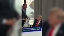 Donald Trump receives Germany shirt during G7 summit