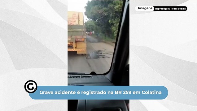 Grave acidente é registrado na BR 259 em Colatina