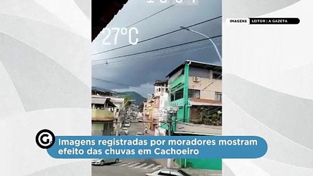 Imagens registradas por moradores mostram efeito das chuvas em Cachoeiro