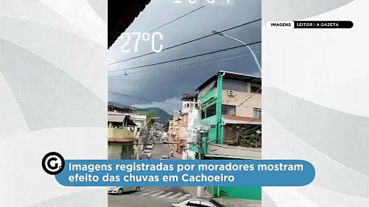 Imagens registradas por moradores mostram efeito das chuvas em Cachoeiro