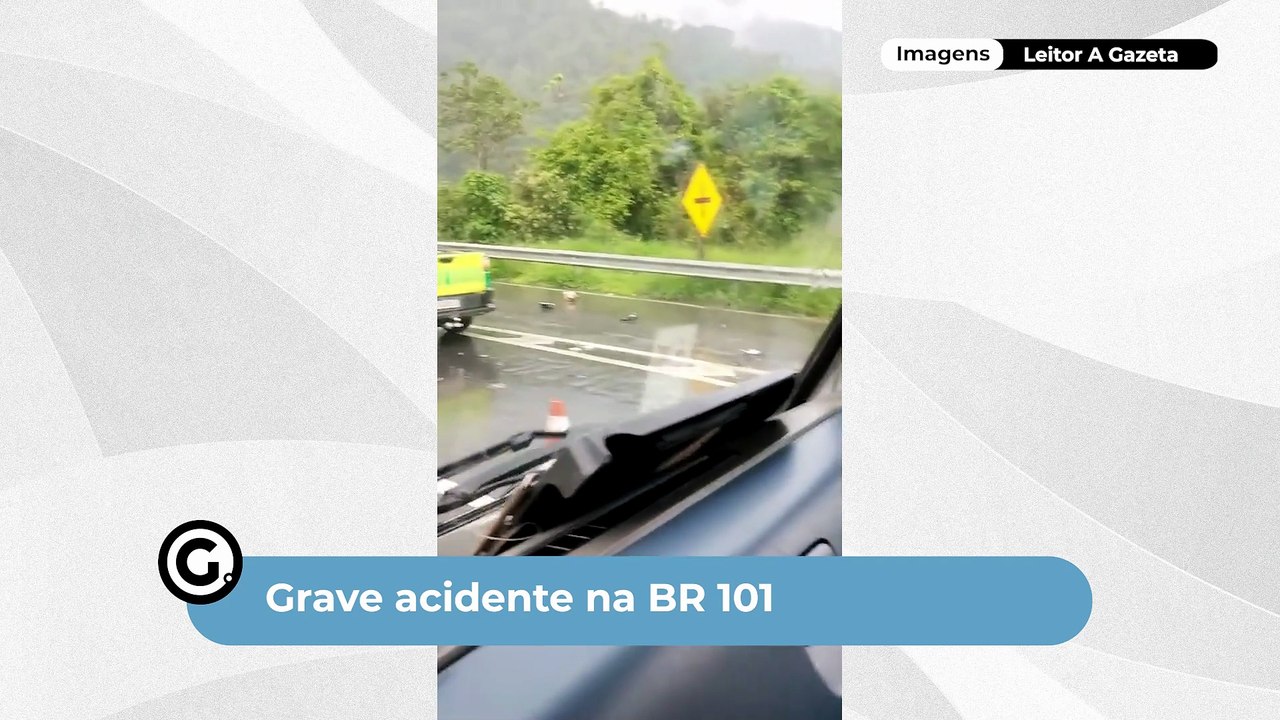 Grave acidente na BR 101