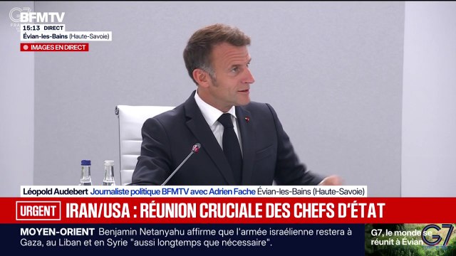 Sommet du G7 à Évian: une nouvelle réunion de travail démarre avec l'ensemble des chefs d'État