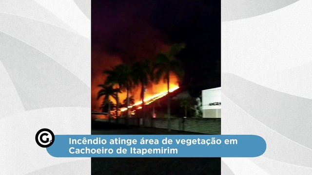 Incêndio atinge área de vegetação em Cachoeiro de Itapemirim