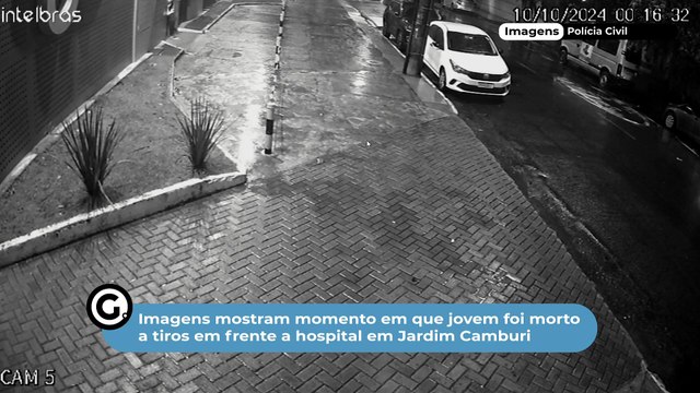 Imagens mostram momento em que jovem foi morto a tiros em frente a hospital em Jardim Camburi