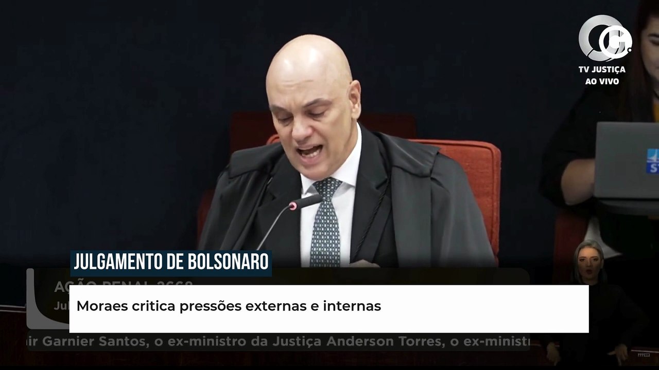 Moraes critica pressões e tentativa de coação ao STF