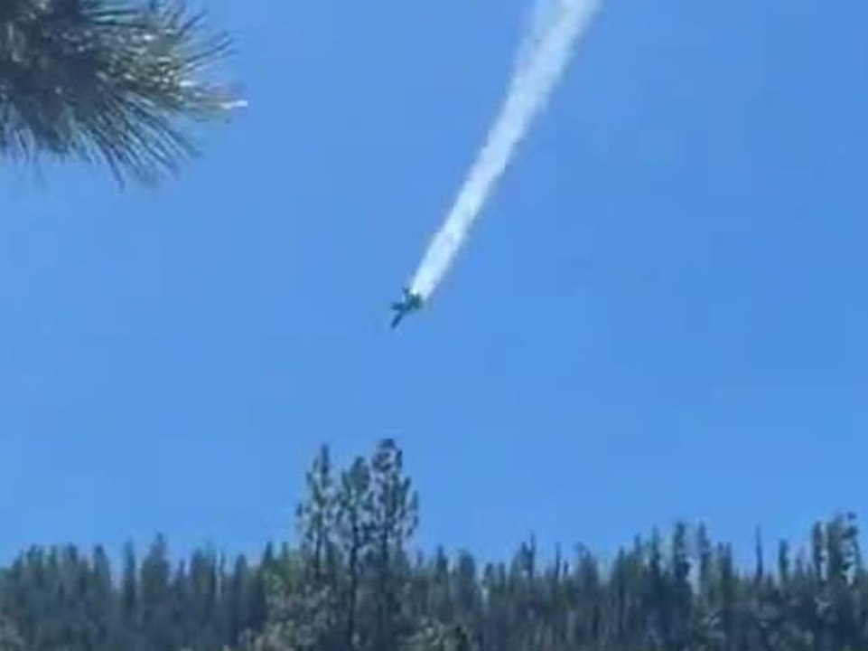 Flugzeugabsturz löst Waldbrand aus