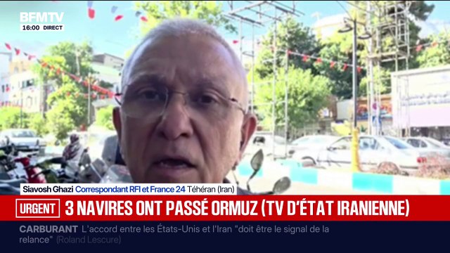 Trois navires iraniens ont traversé le détroit d'Ormuz, selon la télévision d'État iranienne