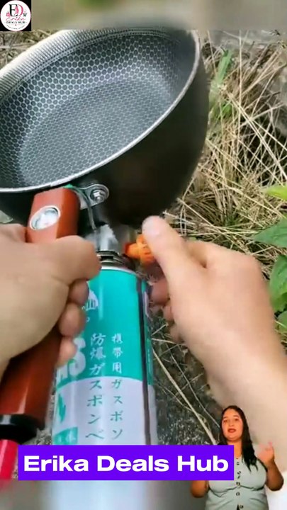 Estufa Portátil de Camping con Sartén 🔥🍳 | The Ultimate Outdoor Cooking Companion