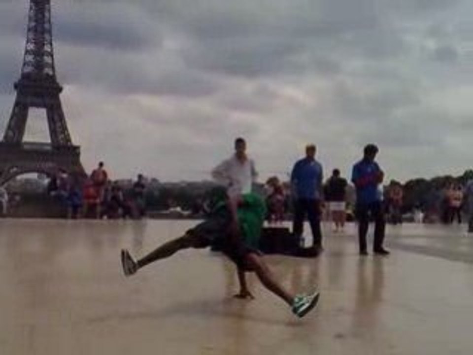 Spectable sur le Trocadéro