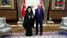 Cumhurbaşkanı Erdoğan, Fener Rum Patriği Bartholomeos'u kabul etti