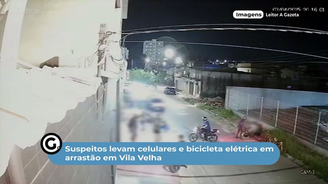 Suspeitos levam celulares e bicicleta elétrica em arrastão em Vila Velha