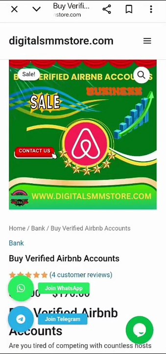 2/5.///////Buy Trusted Airbnb Account – 100% Verified 2026
