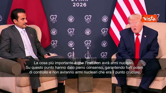 Trump: La cosa più importante dell'accordo è che l'Iran non avrà armi nucleari