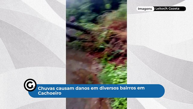 Chuvas causam danos em diversos bairros em Cachoeiro