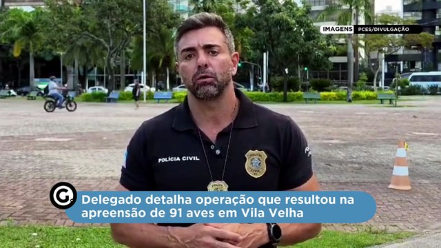 Delegado detalha operação que resultou na apreensão de 91 aves em Vila Velha