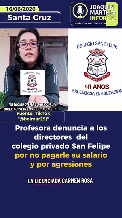 Profesora denuncia a los administradores del colegio privado San Felipe por no pagarle su salario y por agresiones