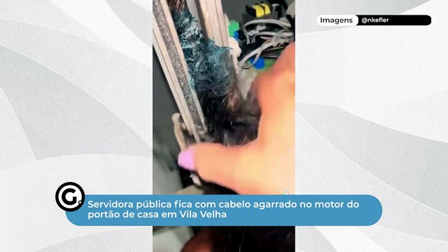 Servidora pública fica com cabelo agarrado no motor do portão de casa em Vila Velha