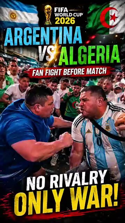 Argentina vs Algeria Fans Clash Before FIFA World Cup 2026 Match 😱🔥