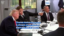 Ucrânia: Trump sinaliza foco no G7 enquanto Macron pressiona Moscovo pela paz