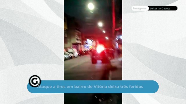 Ataque a tiros em bairro de Vitória deixa três feridos