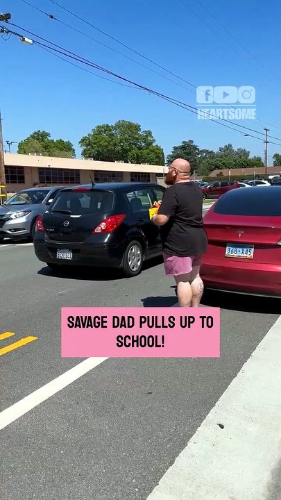 Dad hilariously embarrasses son with Happy Meal at school!