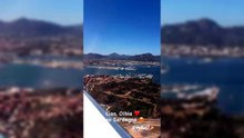 Vasco Rossi saluta l'isola dall'aereo in decollo: ?Ciao Olbia, ciao Sardegna. Evviva!?
