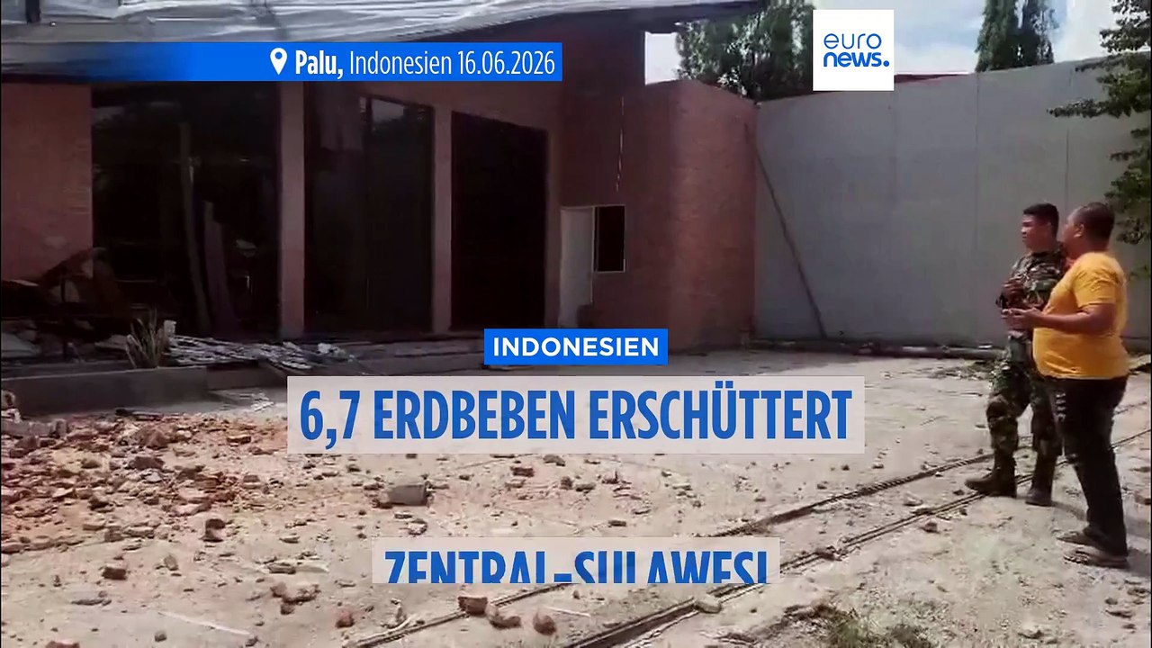 Erdbeben der Stärke 6,7 erschüttert weite Teile Indonesiens