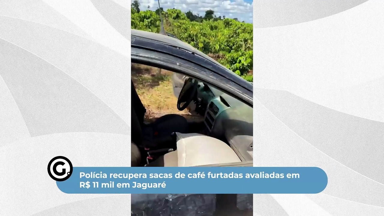 Polícia recupera sacas de café furtadas avaliadas em R$ 11 mil em Jaguaré