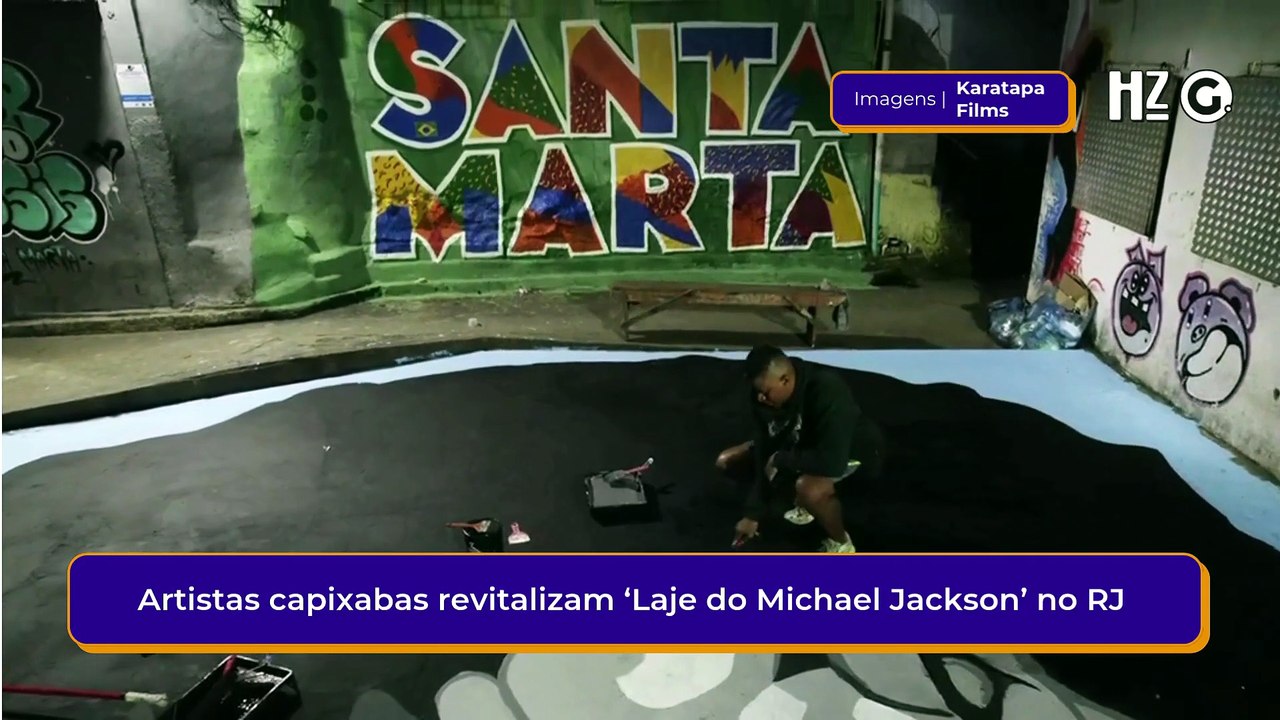 Artistas capixabas revitalizam ‘Laje do Michael Jackson’ no Rio de Janeiro