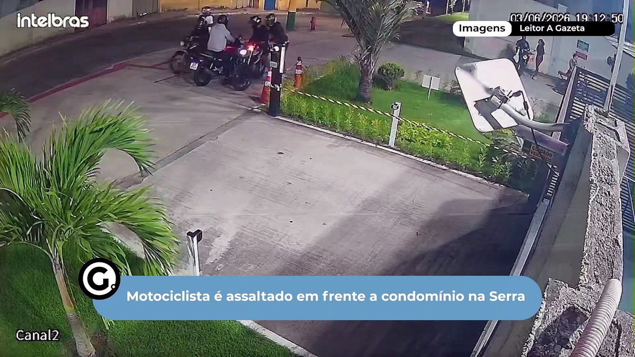 Motociclista é assaltado em frente a condomínio na Serra