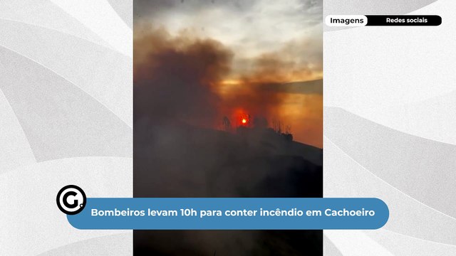 Bombeiros levam 10h para conter incêndio em Cachoeiro