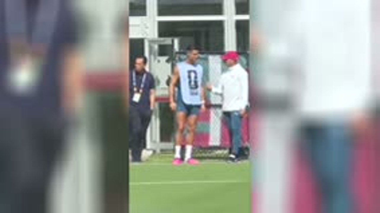 Cristiano Ronaldo trains ahead of sixth World Cup