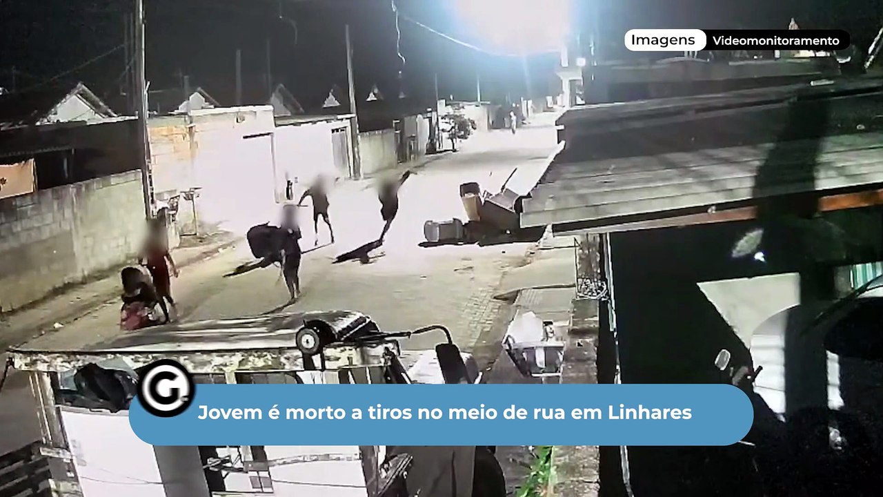 Jovem é morto a tiros no meio de rua em Linhares