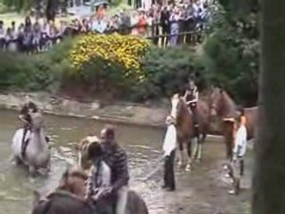 Cascade pendant la bénédiction