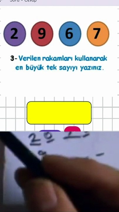 1.18- En Büyük - En küçük Sayı oluşturma - 4. Sınıf Matematik #shorts