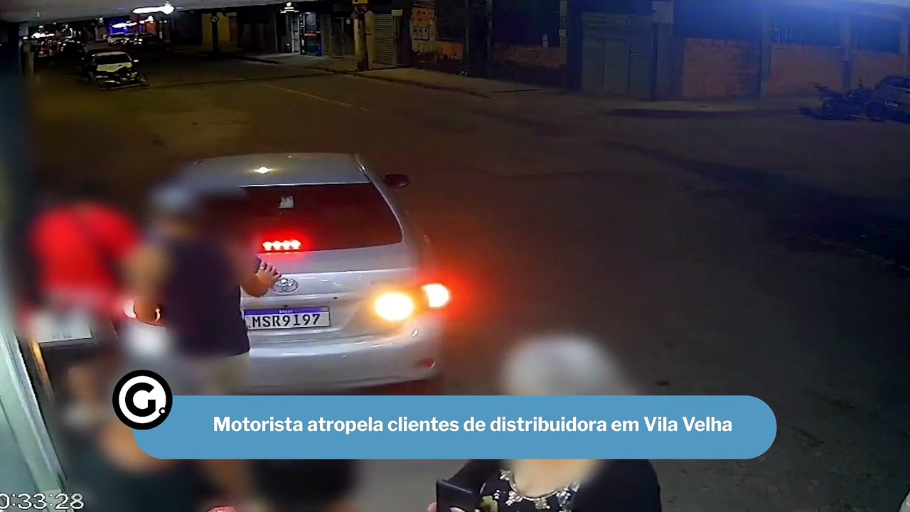 Motorista atropela clientes de distribuidora em Vila Velha