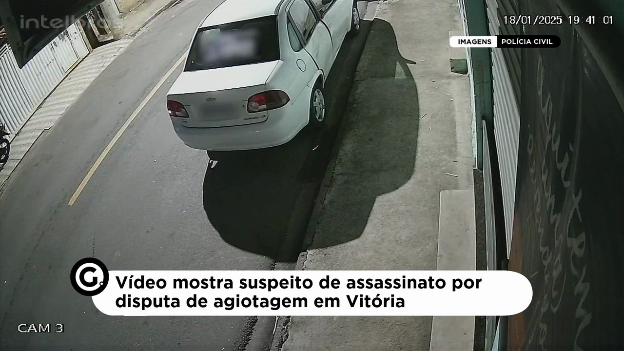 Vídeo mostra suspeito de assassinato por disputa de agiotagem em Vitória