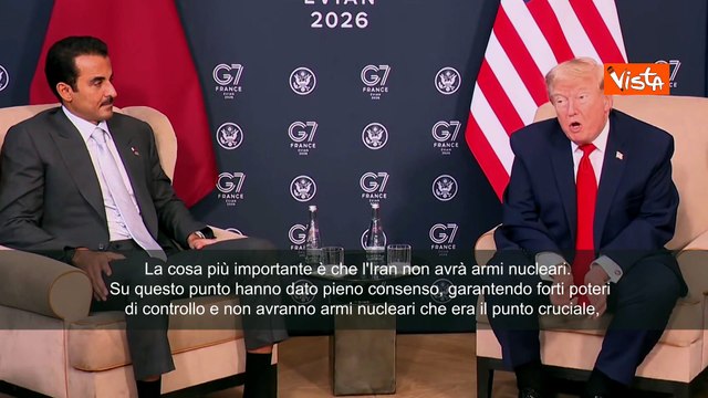 Accordo Usa-Iran, Trump: La cosa piì importante è che Teheran non abbia arma nucleare